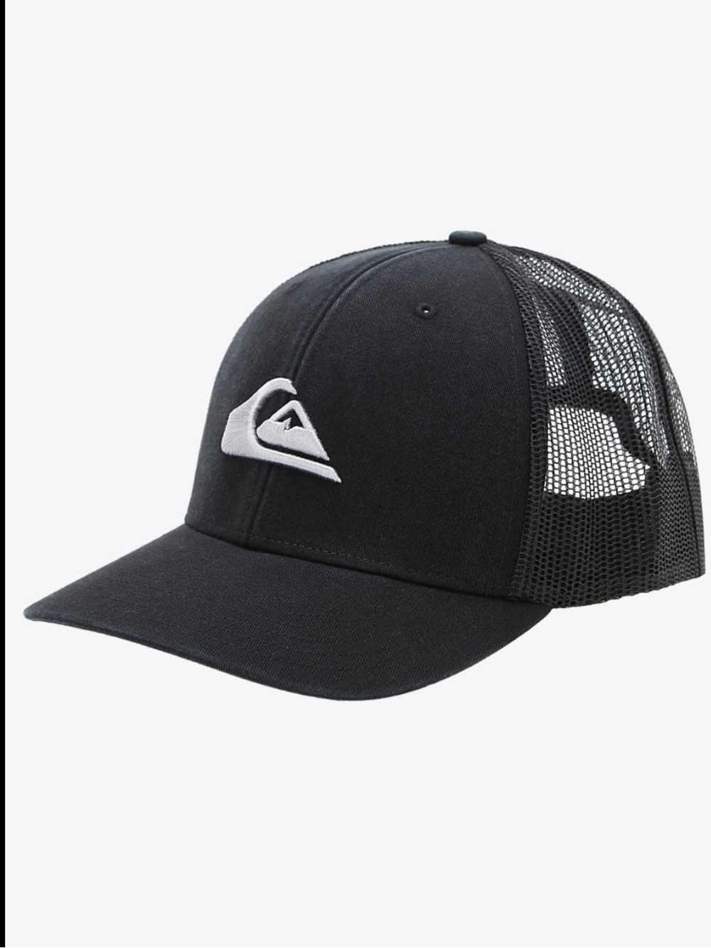 Quiksilver Black Mesh Trucker Snapback Hat OSFM